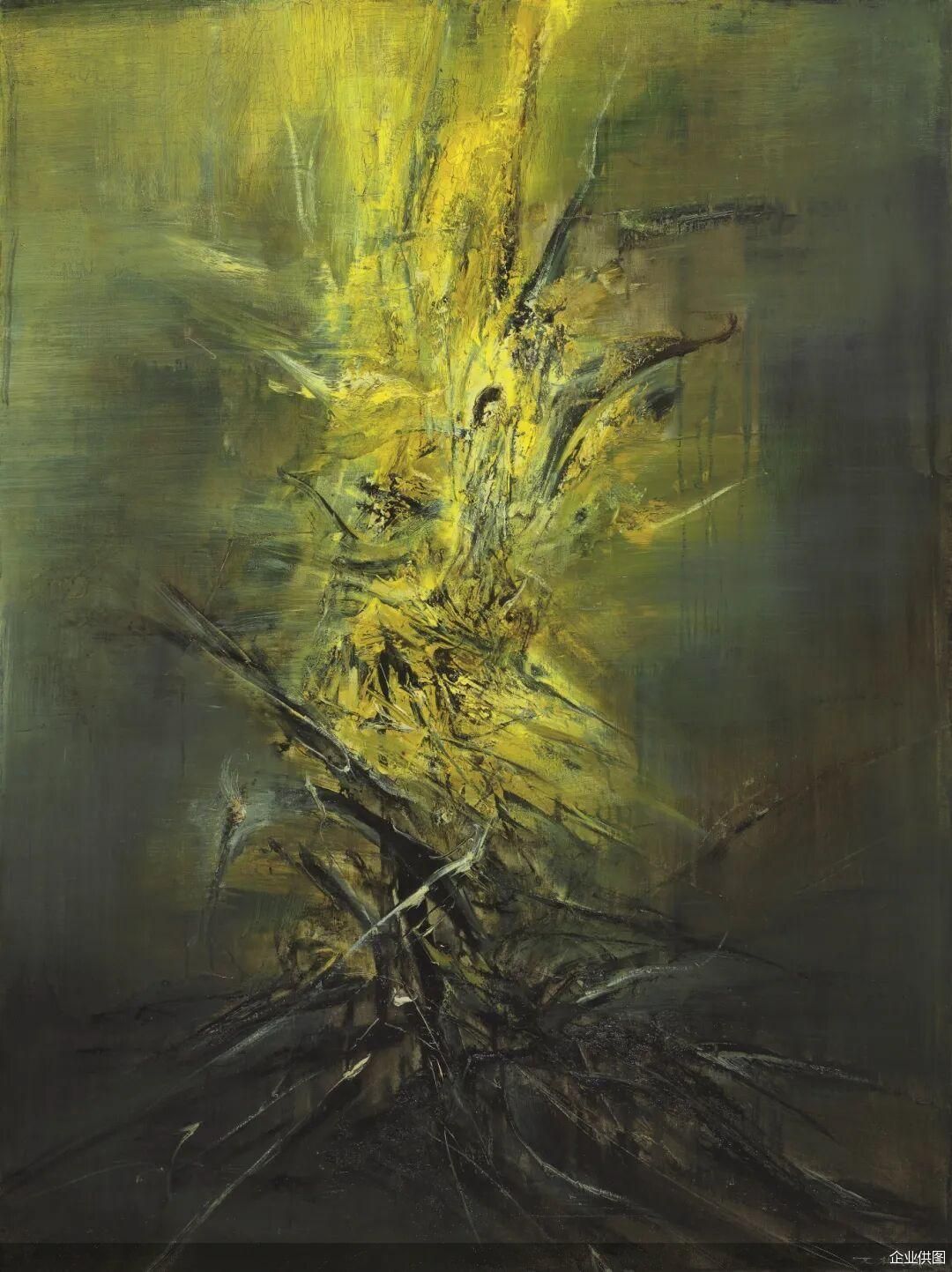 （赵无极（1920—2013）14.12.62 1962年 布面油画 129.8×97cm）