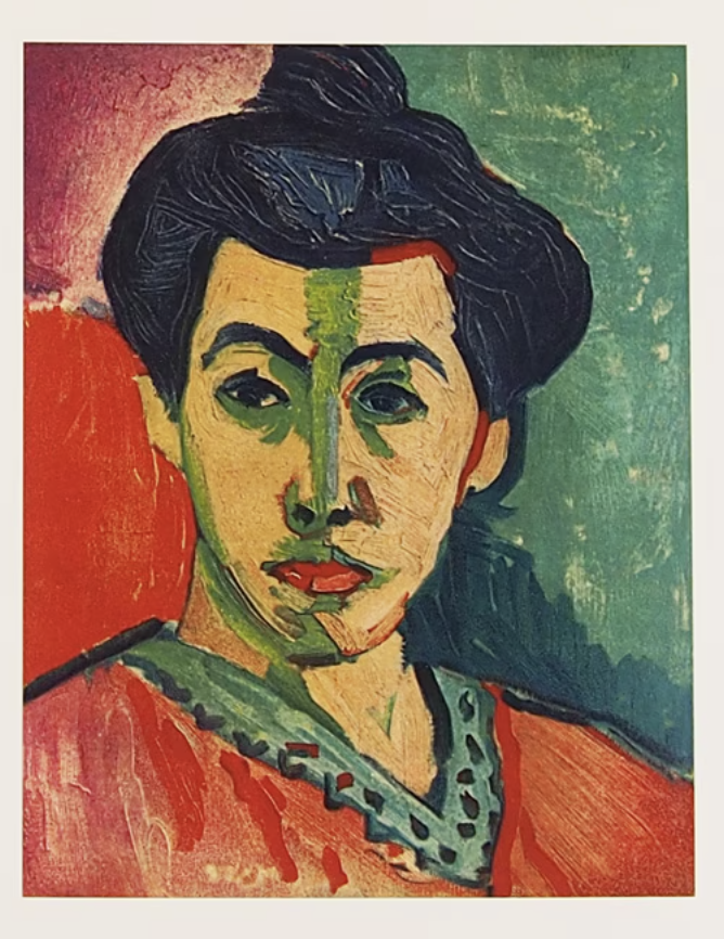 《绿色条纹肖像/马蒂斯夫人肖像》版画作品