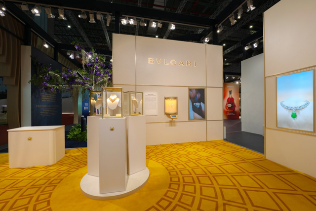 图说：第八届进博会宝格丽展台