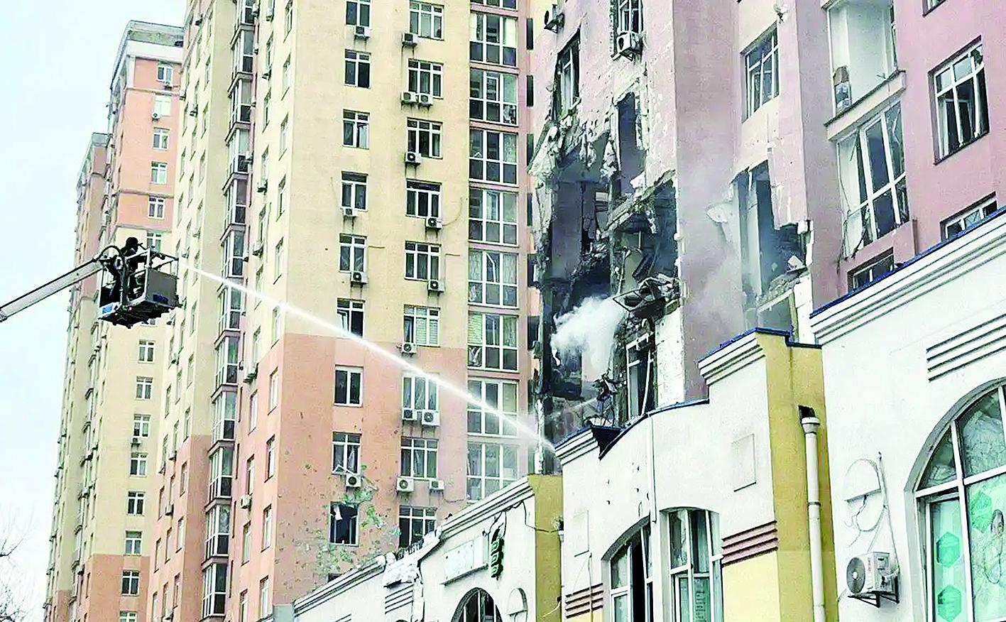 乌克兰基辅遭袭