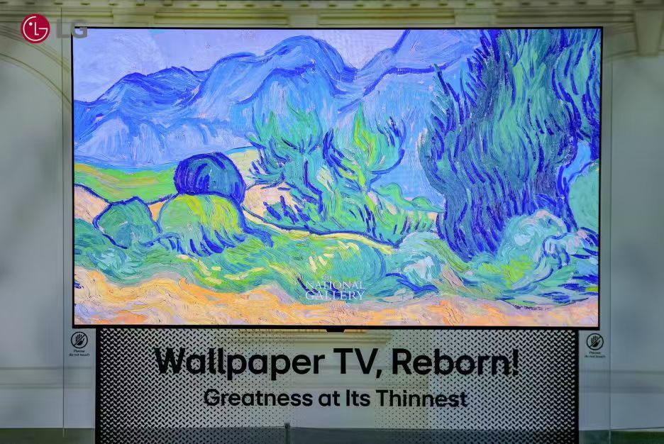 LG展示的超薄设计电视