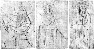     黄胄在20世纪40年代早期的戏装速写 作者供图