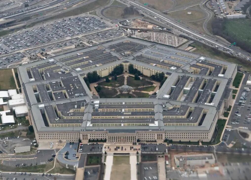 ▲这是从空中拍摄的美国国防部所在地五角大楼（2020年2月19日摄）。新华社记者 刘杰 摄