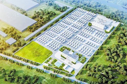 河北交投隆化蝉鸣山储能电站效果图。韩立飞摄