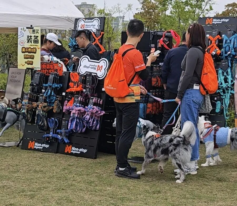 来自挪威的犬类运动装备品牌NON-STOP（朗斯拓）。 吴越摄