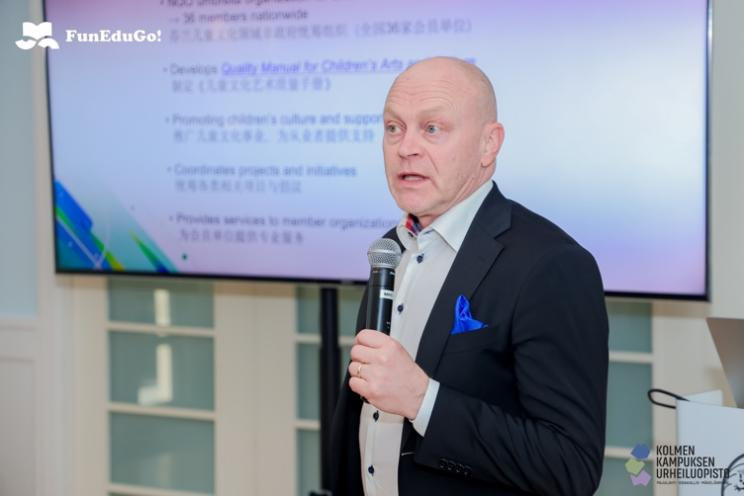 芬兰儿童文化协会执行董事 Aleksi Valta 先生分享