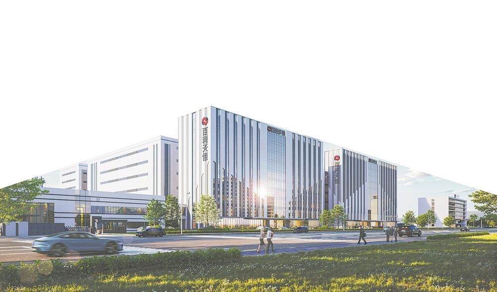 百利天恒将在成都新建的现代医药综合车间及配套设施建设项目效果图。