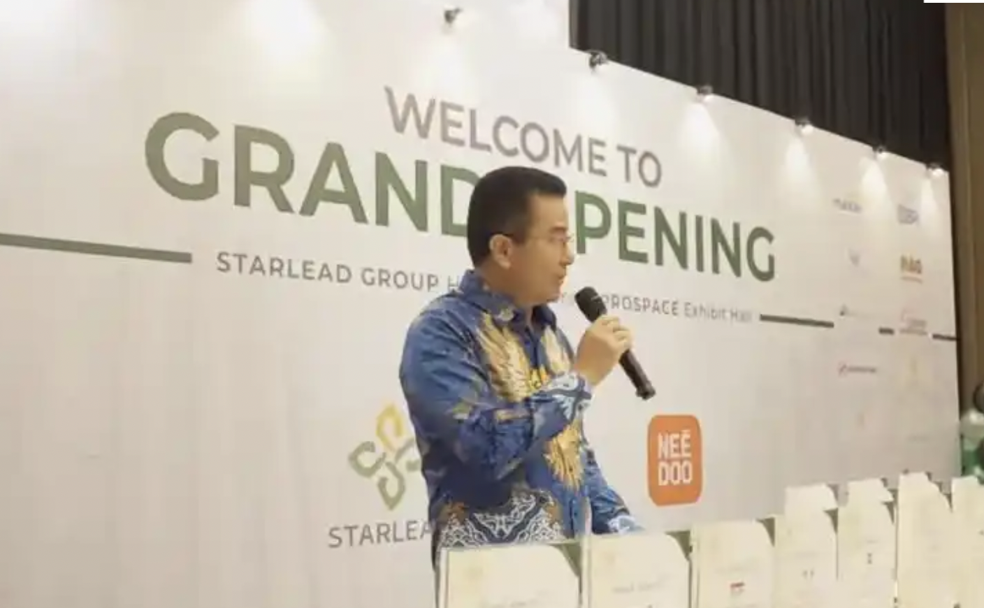 图为刘立荣出席Starlead活动