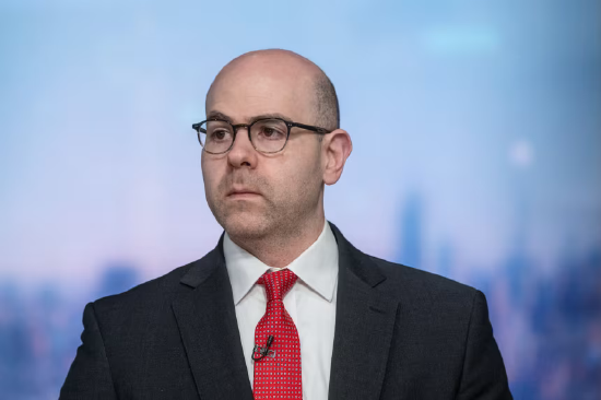 2025 年 12 月 22 日，美联储理事斯蒂芬・米兰在纽约接受彭博采访。