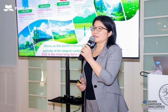 北京市教科院研究员王巧玲女士发言