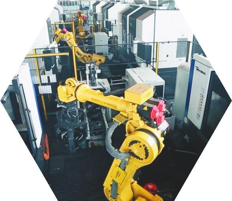 朝阳飞马车辆设备股份公司机加自动生产线全速生产。 本文图片由喀左县委宣传部提供