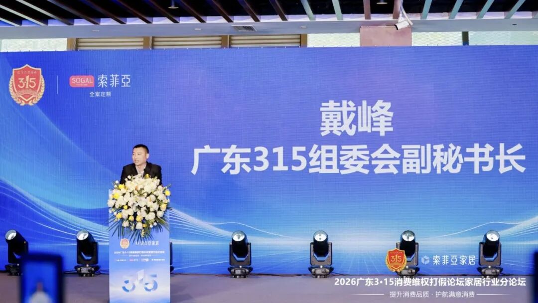 （广东3·15组委会副秘书长戴峰致辞）