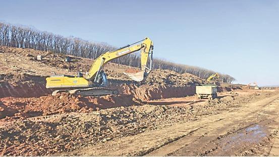 庆安县十六道岗水库工程建设现场。图片由受访单位提供