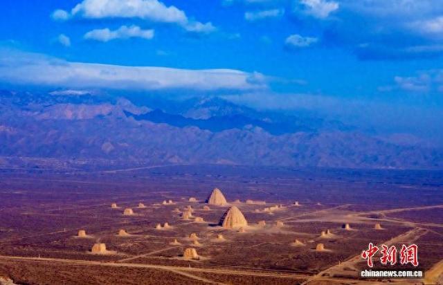 航拍西夏陵景区。 西夏陵景区供图