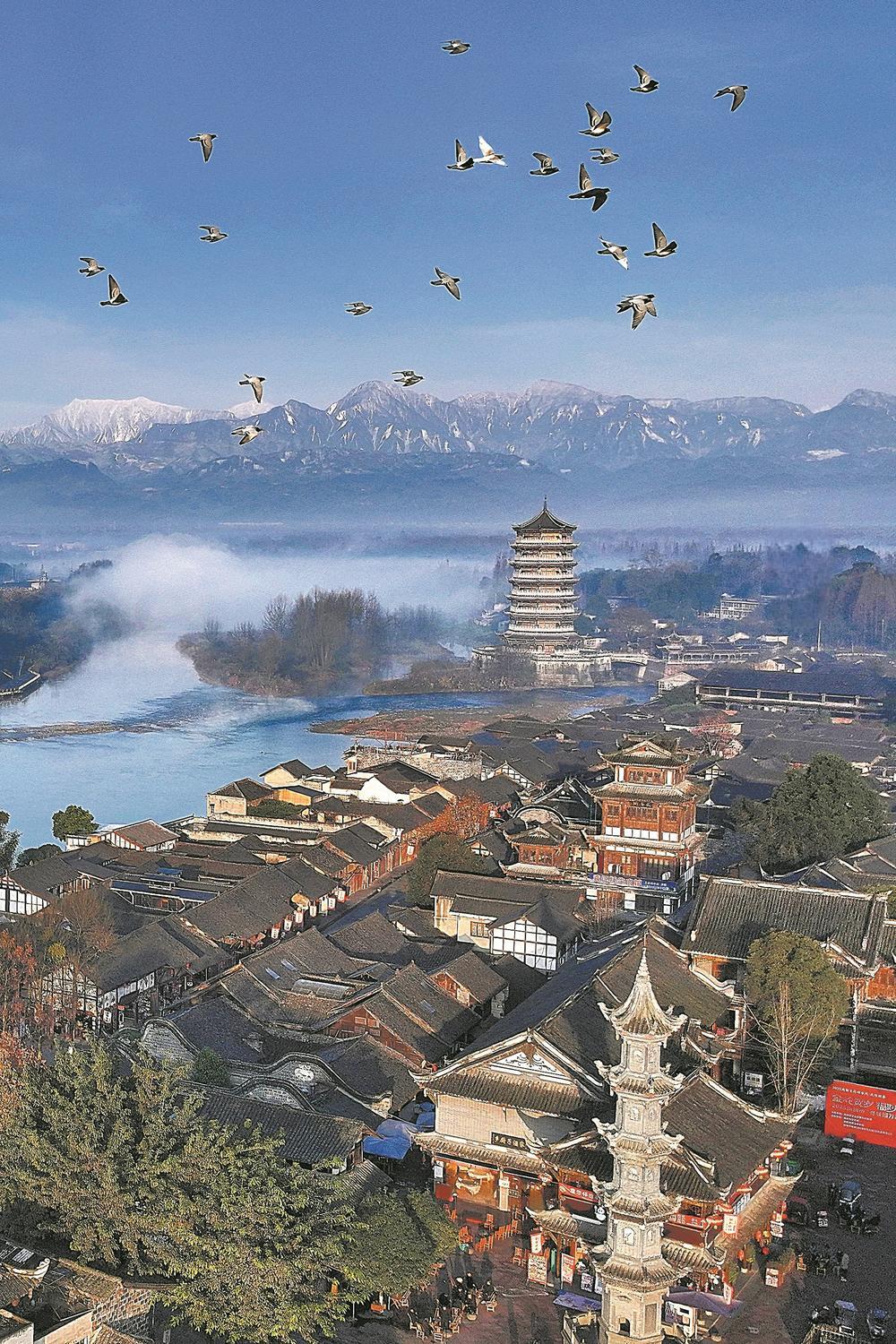 元通古镇。 朱志宏 摄