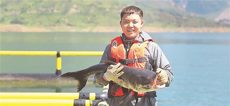 黔西南州晴隆县光照湖库区打捞出来的鱼。(晴隆县农业农村局供图)