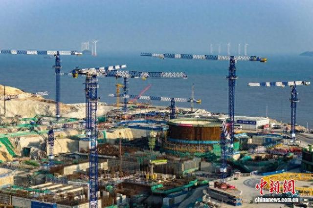 金七门核电项目施工现场。 中核浙能能源有限公司 供图