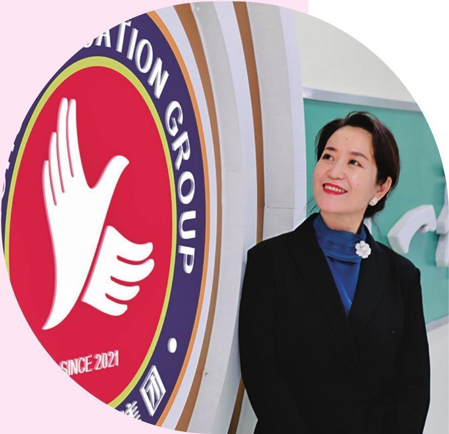 童晖教育集团书记张艳丽寄语新学期。 学校供图