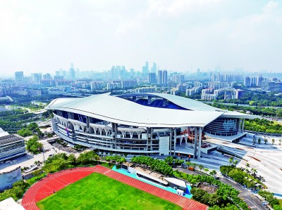     位于广州的广东省奥体中心。新华社发