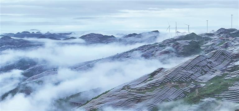 花都光伏产品进入关岭市场。 孙豪杰 摄