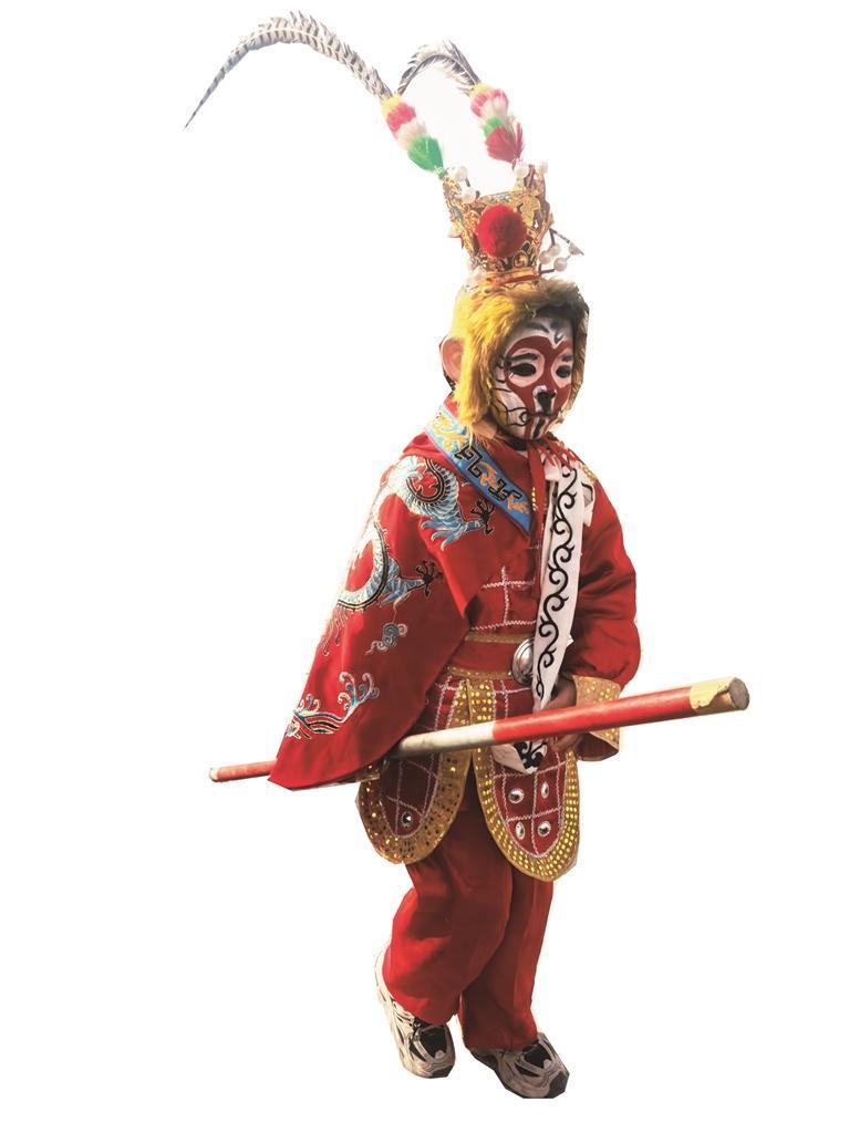 小孙悟空表演。 西海新闻记者 燕卓 摄