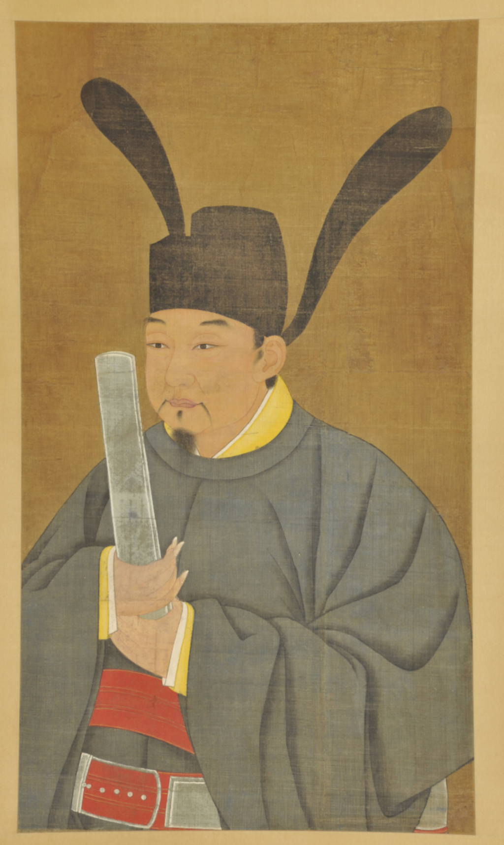  吴越文穆王钱元瓘像轴，明，浙江省博物馆藏