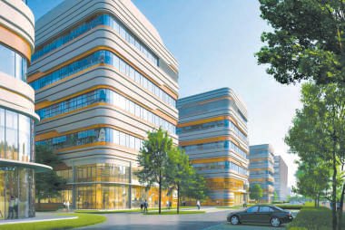 　　燕郊协同创新基地效果图。