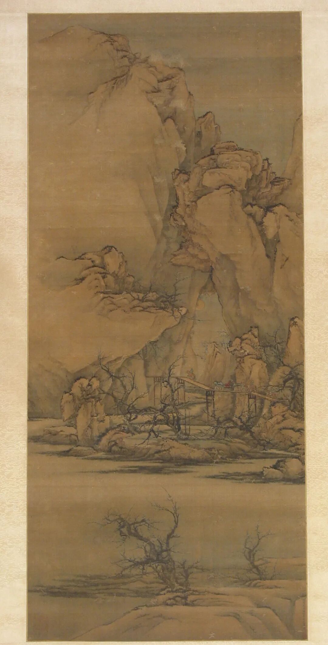 《栈道图轴》