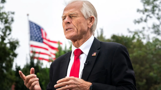 2025 年 8 月 21 日，美国华盛顿特区，白宫西翼附近，白宫贸易顾问彼得・纳瓦罗接受媒体采访。