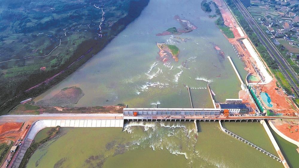 岷江彭山尖子山航电枢纽工程。